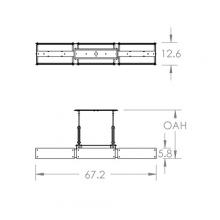 Hammerton  PLB0026-0D-MB-BG-001-L1 - Urban Loft Trestle Linear - 67-Inch (LED)