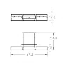 Hammerton  PLB0026-0F-GB-SG-001-L1 - Urban Loft Parallel Linear -67-Inch (LED)