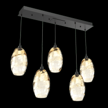 Hammerton  PLB0035-05-MB-OA-C01-E2 - Ellisse Linear 5pc Multi-Pendant