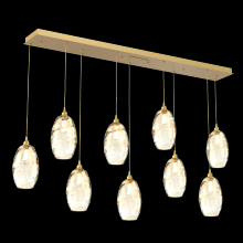 Hammerton  PLB0035-09-GB-OA-C01-E2 - Ellisse Linear 9pc Multi-Pendant