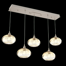 Hammerton  PLB0036-05-BS-OA-C01-E2 - Coppa Linear 5pc Multi-Pendant