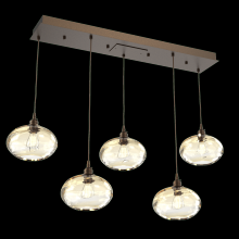 Hammerton  PLB0036-05-FB-OA-C01-E2 - Coppa Linear 5pc Multi-Pendant