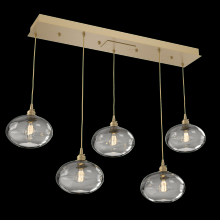 Hammerton  PLB0036-05-GB-OS-C01-E2 - Coppa Linear 5pc Multi-Pendant