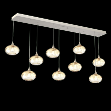 Hammerton  PLB0036-09-BS-OA-C01-E2 - Coppa Linear 9pc Multi-Pendant