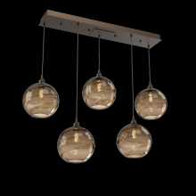 Hammerton  PLB0047-05-FB-OB-C01-E2 - Terra Linear 5pc Multi-Pendant