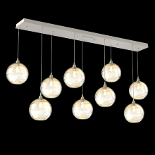 Hammerton  PLB0047-09-BS-OA-C01-E2 - Terra Linear 9pc Multi-Pendant