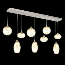 Hammerton  PLB0048-09-BS-OA-C01-E2 - Misto Linear 9pc Multi-Pendant