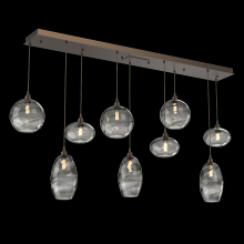 Hammerton  PLB0048-09-FB-OS-C01-E2 - Misto Linear 9pc Multi-Pendant