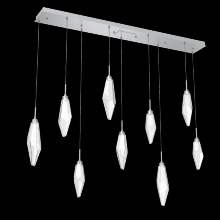 Hammerton  PLB0050-09-CS-CC-C01-L3 - Rock Crystal Linear 9pc Multi-Pendant