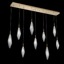 Hammerton  PLB0050-09-GB-CS-C01-L1 - Rock Crystal Linear 9pc Multi-Pendant