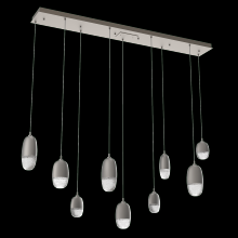 Hammerton  PLB0079-09-BS-PC-C01-L1 - Pebble Linear 9pc Multi-Pendant