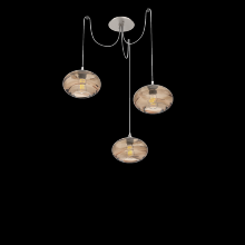 Hammerton  SCB0036-03-BS-OB-C01-E2 - Coppa Round 3pc Swag Multi-Pendant