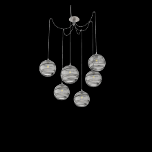 Hammerton  SCB0047-06-BS-OS-C01-E2 - Terra Round 6pc Swag Multi-Pendant