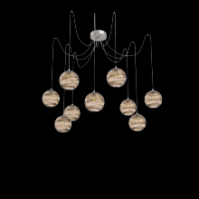 Hammerton  SCB0047-09-BS-OB-C01-E2 - Terra Round 9pc Swag Multi-Pendant