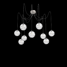 Hammerton  SCB0047-09-BS-OC-C01-E2 - Terra Round 9pc Swag Multi-Pendant