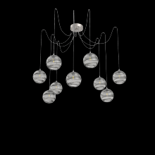 Hammerton  SCB0047-09-BS-OS-C01-E2 - Terra Round 9pc Swag Multi-Pendant