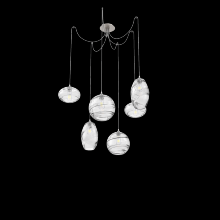 Hammerton  SCB0048-06-BS-OC-C01-E2 - Misto Round 6pc Swag Multi-Pendant