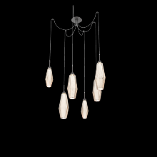 Hammerton  SCB0049-06-GP-RA-C01-L3 - Aalto Round 6pc Swag Multi-Pendant