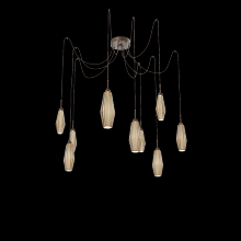 Hammerton  SCB0049-09-BB-RB-C01-L1 - Aalto Round 9pc Swag Multi-Pendant