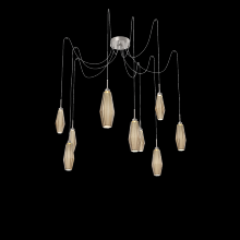 Hammerton  SCB0049-09-BS-RB-C01-L1 - Aalto Round 9pc Swag Multi-Pendant