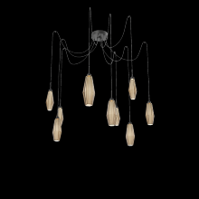 Hammerton  SCB0049-09-MB-RB-C01-L1 - Aalto Round 9pc Swag Multi-Pendant