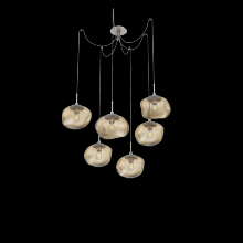 Hammerton  SCB0064-06-BS-B-C01-E2 - Nova Round 6pc Swag Multi-Pendant