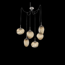 Hammerton  SCB0069-06-BS-FB-C01-L3 - Cosmos Round 6pc Swag Multi-Pendant