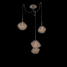 Hammerton  SCB0089-03-BB-B-C01-L1 - Mesa Round 3pc Swag Multi-Pendant