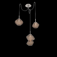 Hammerton  SCB0089-03-BS-B-C01-L1 - Mesa Round 3pc Swag Multi-Pendant