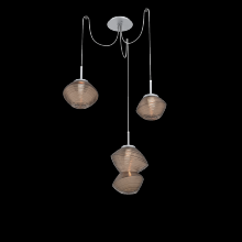 Hammerton  SCB0089-03-CS-B-C01-L3 - Mesa Round 3pc Swag Multi-Pendant