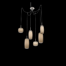 Hammerton  SCB0091-06-BS-B-C01-L1 - Vessel Round 6pc Swag Multi-Pendant