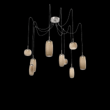 Hammerton  SCB0091-09-BS-B-C01-L3 - Vessel Round 9pc Swag Multi-Pendant