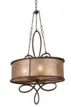 Kalco 6579AC - Whitfield 4 Light Oval Chandelier W/O Scroll