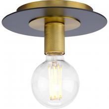 Progress P350247-109 - Trimble Collection One-Light Brushed Bronze 9" Flush Mount