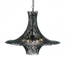 Varaluz 320C06CBAG - Rikki 6-Lt Chandelier - Carbon/Aged Gold