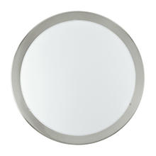 Eglo 82941A - 2x60W Ceiling Light w/ Matte Nickel Finish & Satin Glass