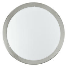 Eglo 82942A - 1x100W Ceiling Light w/ Matte Nickel Finish & Satin Glass