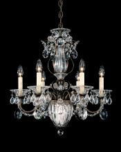 Schonbek 1870 1246-76 - Bagatelle 7 Light 120V Chandelier in Heirloom Bronze with Heritage Handcut Crystal