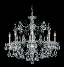 Schonbek 1870 1707-48 - Century 8 Light 120V Chandelier in Antique Silver with Heritage Handcut Crystal