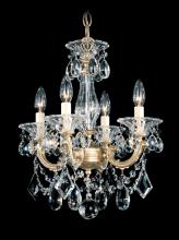 Schonbek 1870 5344-22 - La Scala 4 Light 120V Chandelier in Heirloom Gold with Heritage Handcut Crystal