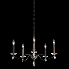 Schonbek 1870 MD1005N-40H - Modique 5 Light 120V Chandelier in Polished Silver with Heritage Handcut Crystal