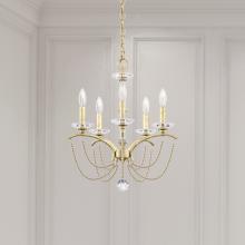 Schonbek 1870 BC7105N-48O - Priscilla 5 Light 120V Chandelier in Antique Silver with Optic Crystal