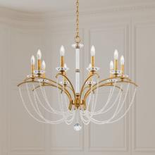 Schonbek 1870 BC7110N-51PDK - Priscilla 10 Light 120V Chandelier in Black with Dark Grey Pearl