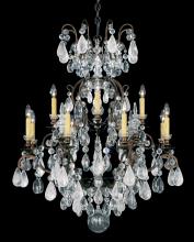 Schonbek 1870 3572-76AD - Renaissance Rock Crystal 13 Light 120V Chandelier in Heirloom Bronze with Amethyst & Black Diamond