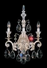 Schonbek 1870 3762-48S - Renaissance 3 Light 120V Wall Sconce in Antique Silver with Crystals from Swarovski®