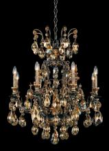 Schonbek 1870 3771-48 - Renaissance 9 Light 120V Chandelier in Antique Silver with Heritage Handcut Crystal