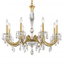 Schonbek 1870 S7608N-51R - Napoli 8 Light 120V Chandelier in Black with Radiance Crystal