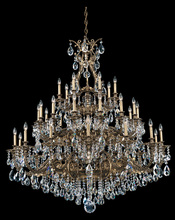 Schonbek 1870 6967-23H - Sophia 35 Light 120V Chandelier in Etruscan Gold with Heritage Handcut Crystal