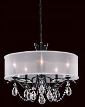 Schonbek 1870 VA8305N-59H2 - Vesca 5 Light 120V Chandelier in Ferro Black with Heritage Handcut Crystal