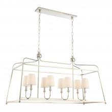 Crystorama 2249-PN - Libby Langdon Sylvan 8 Light Polished Nickel Linear Chandelier